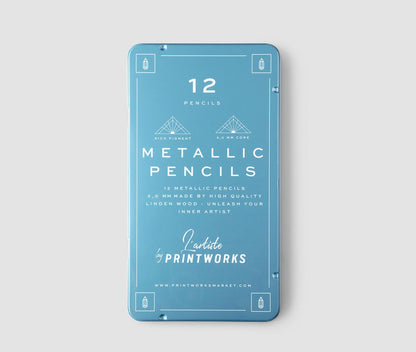 Metallic Color Pencils - Set of 12