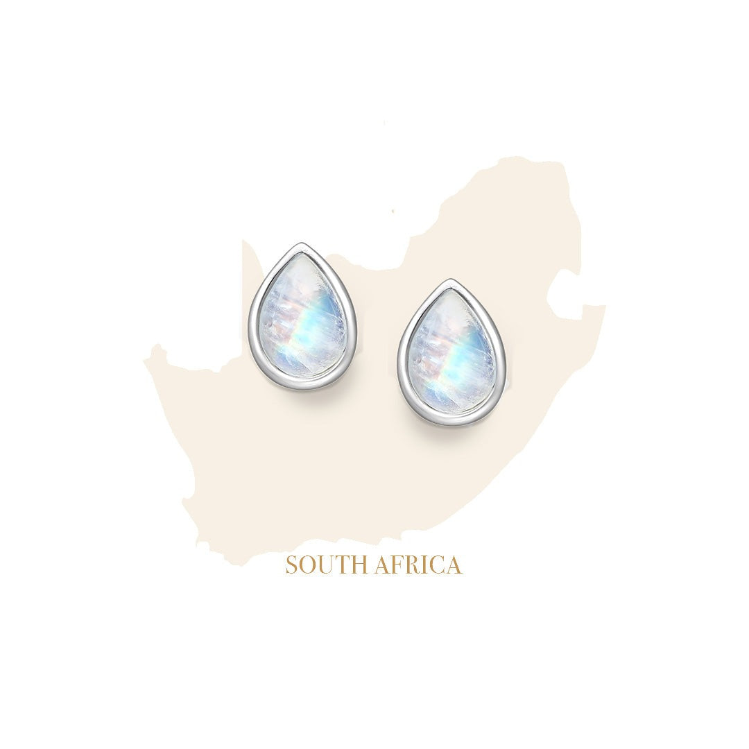 South Africa Rainbow Moonstone Droplets