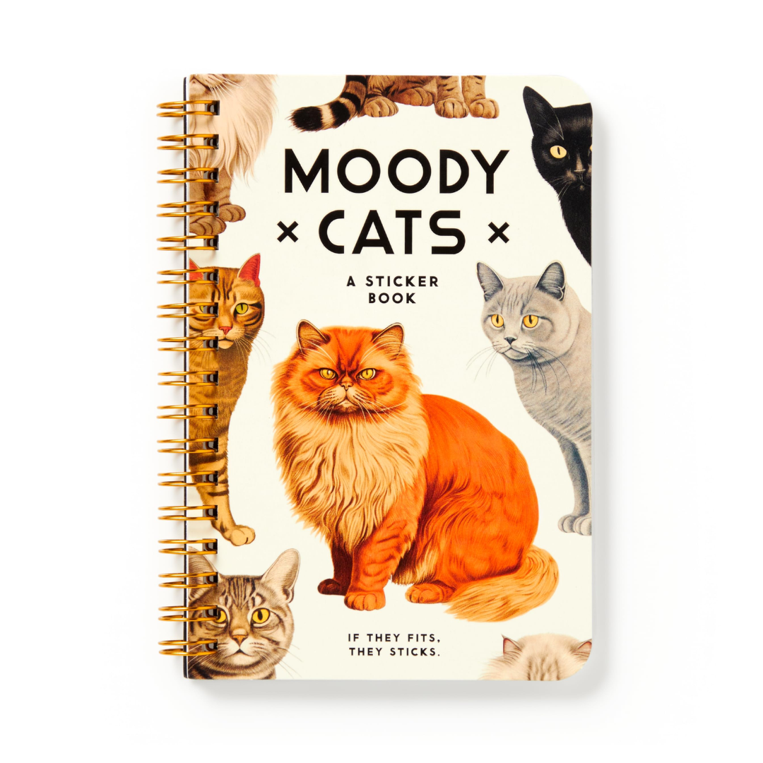 Moody Cats Sticker Book