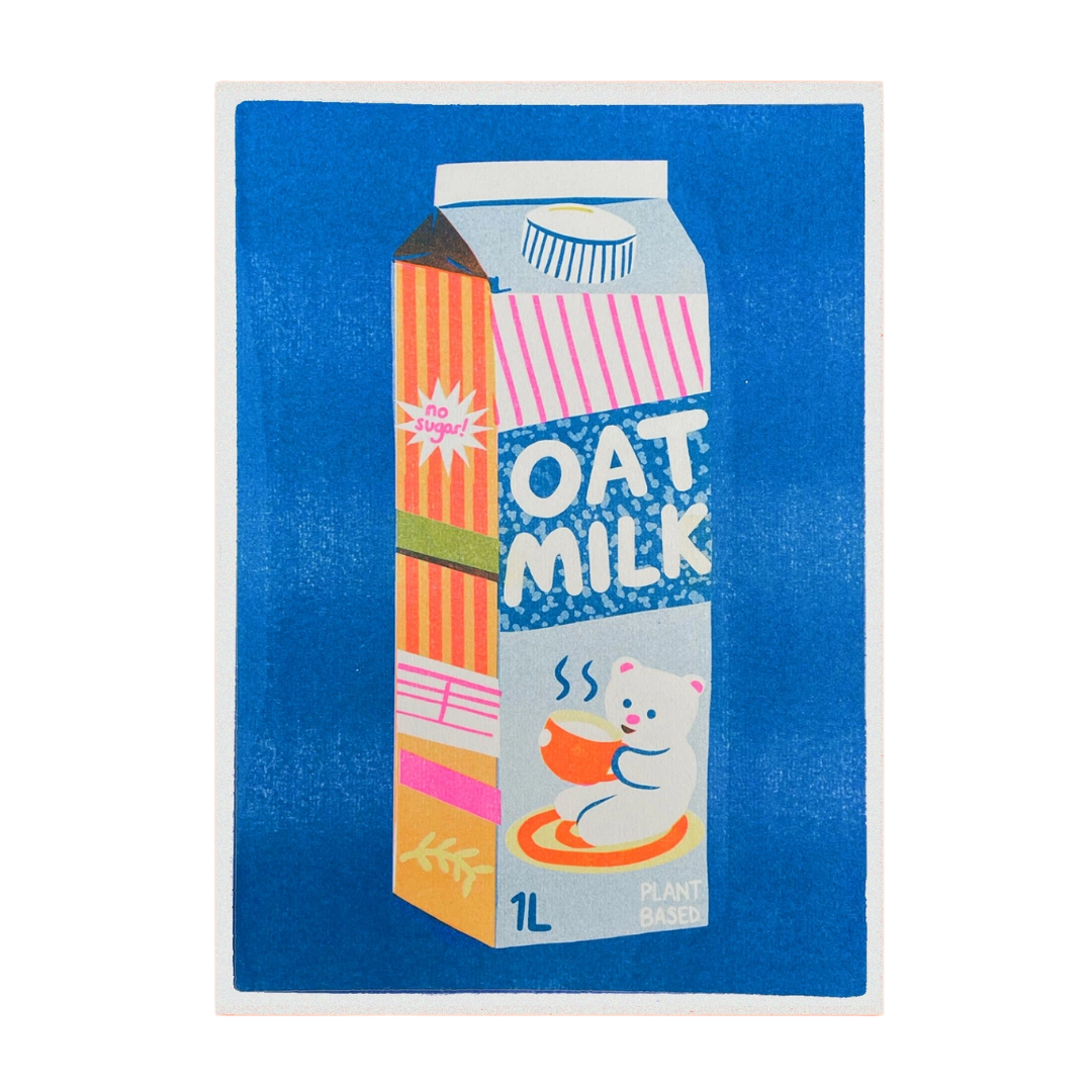 Oat Milk A4 Print