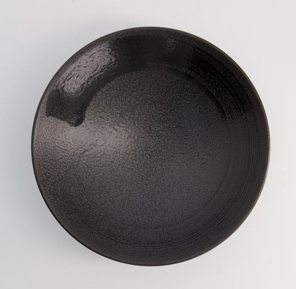 Black Brush Large Ramen Bowl