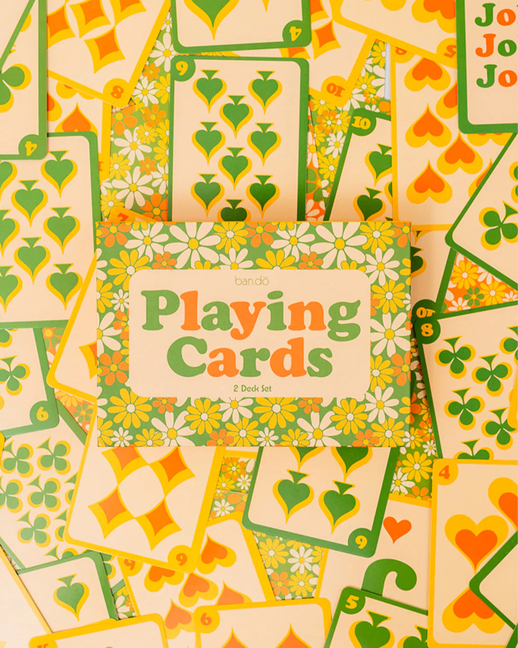 Double Deck Playing Cards Flora