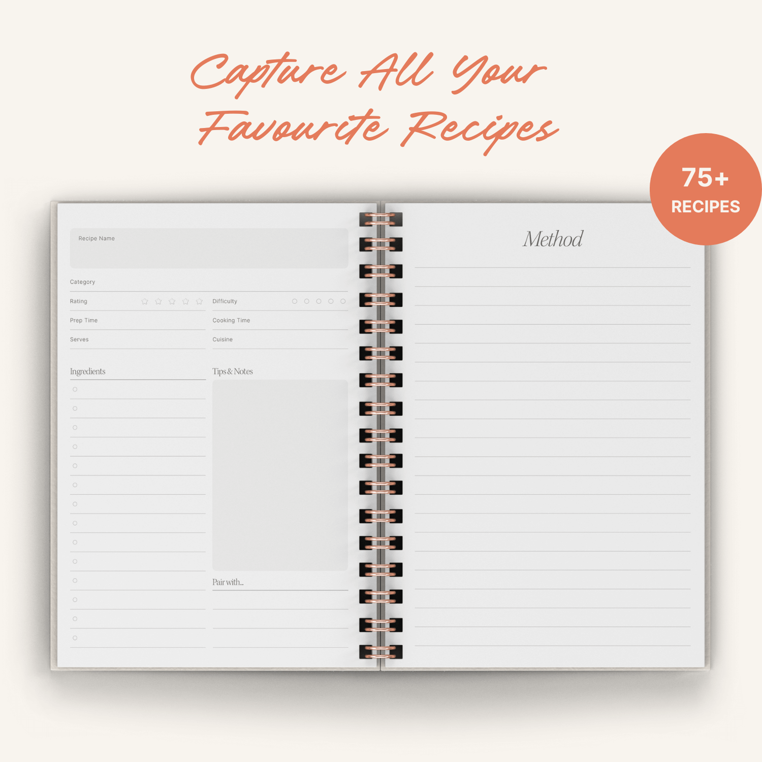 Tomato Vine Recipe Journal