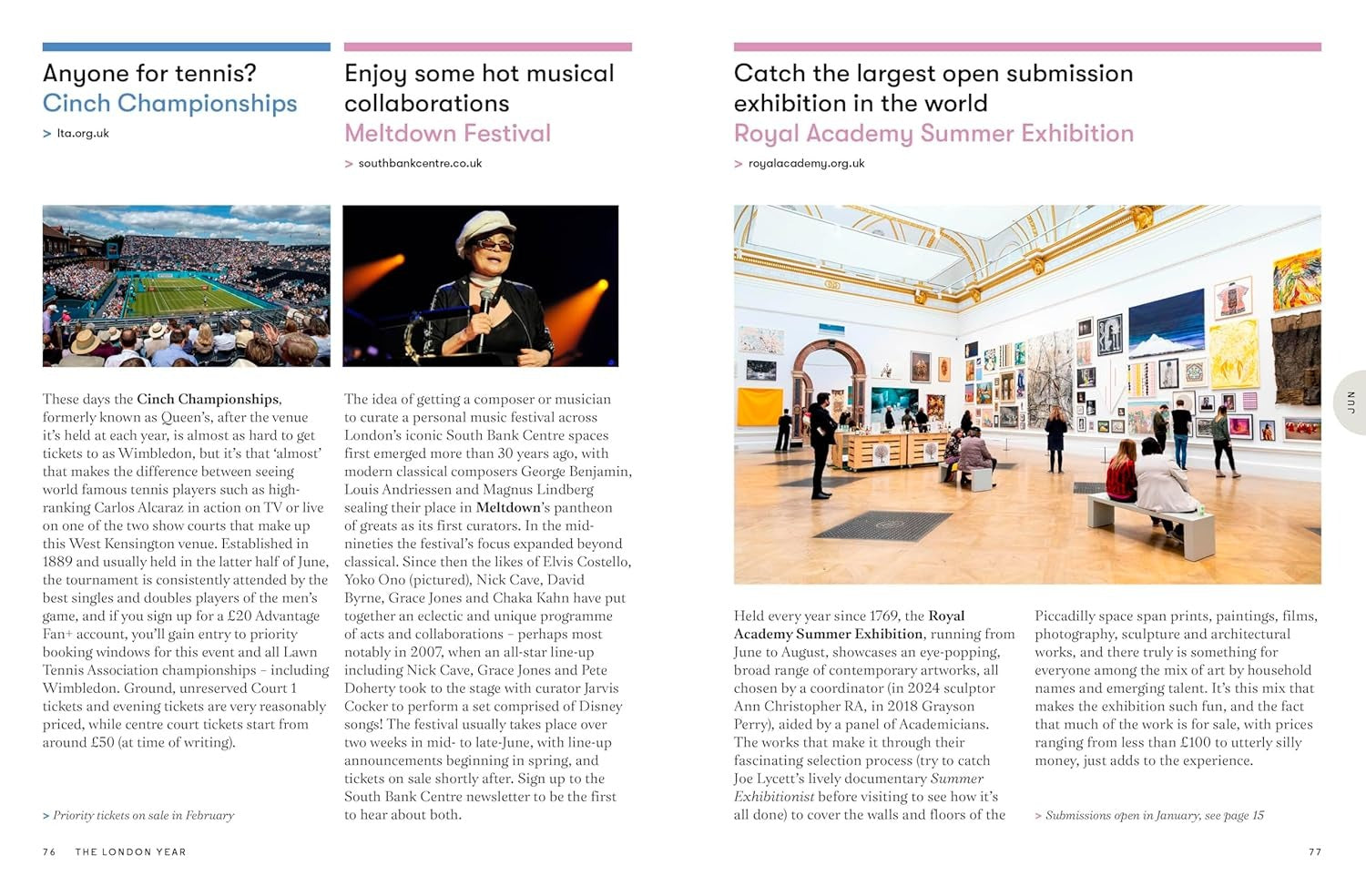 The London Year - What To Do and When