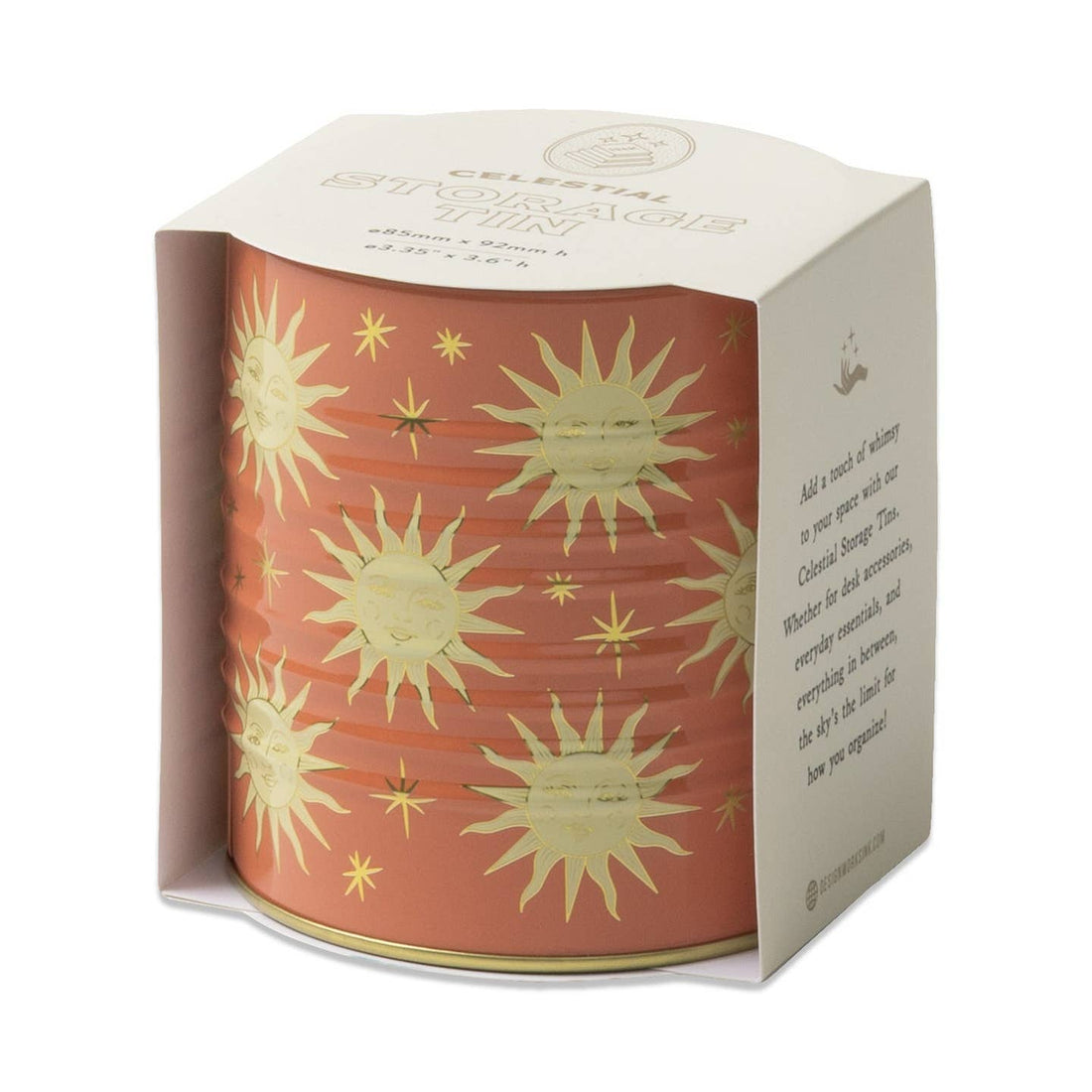 Terracotta Sun Celestial Storage Tin