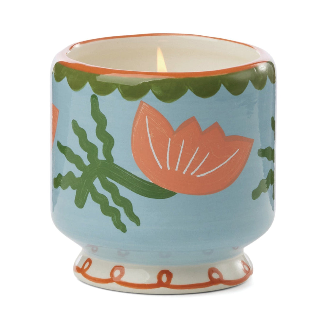 Flower Ceramic Soy Wax Candle - Cactus Flower
