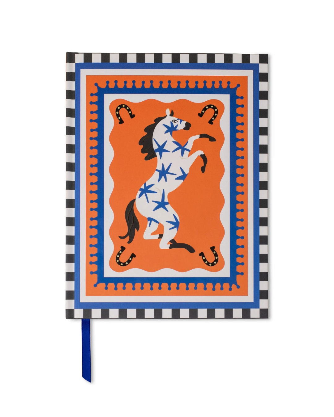 A Dopo! Horse Journal – hand-drawn horse cover inspired by Mediterranean travel, soft-touch cover