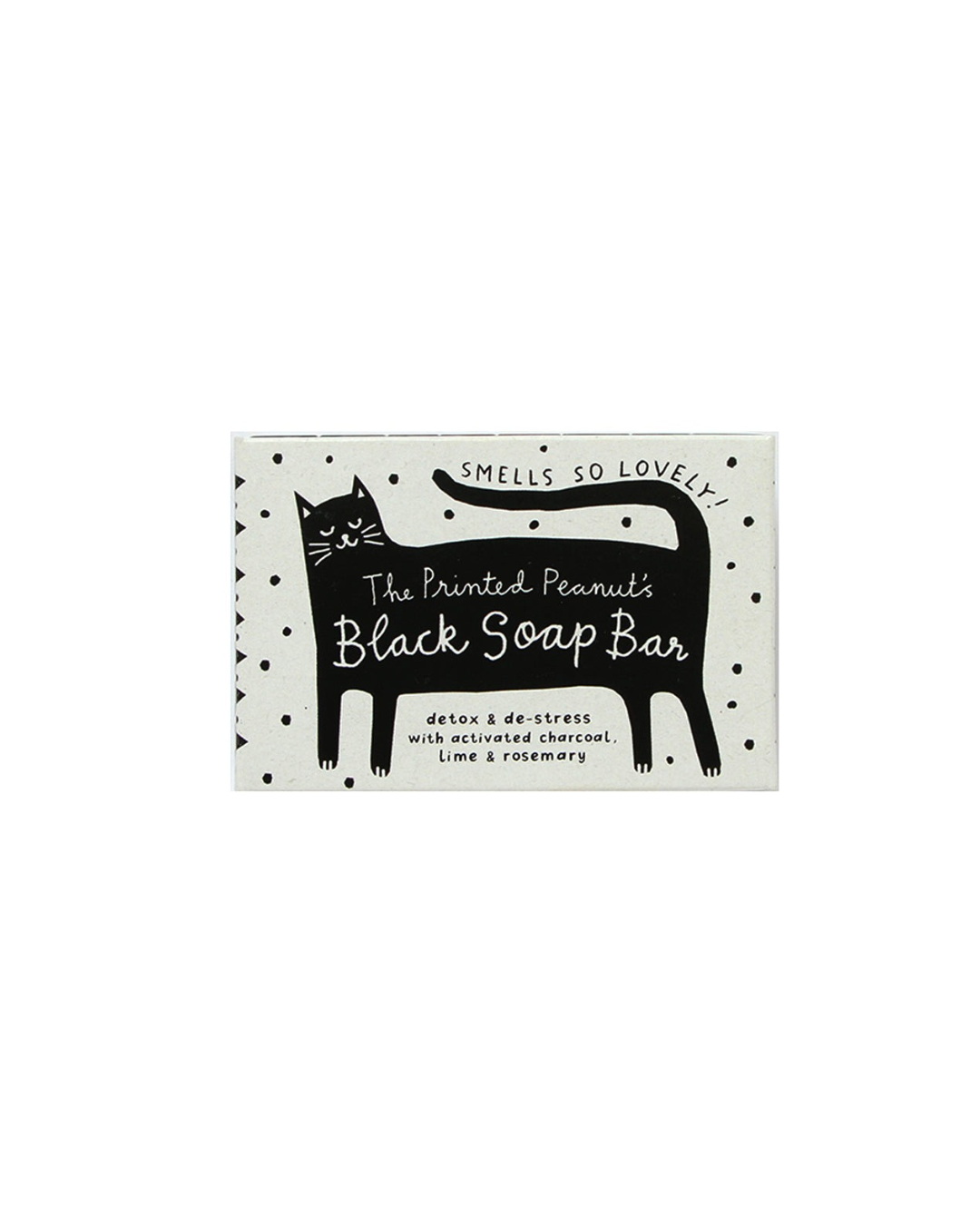Charcoal, Rosemary & Lime handmade vegan soap bar, detoxifying, natural, cruelty-free, eco-friendly packaging, 95g