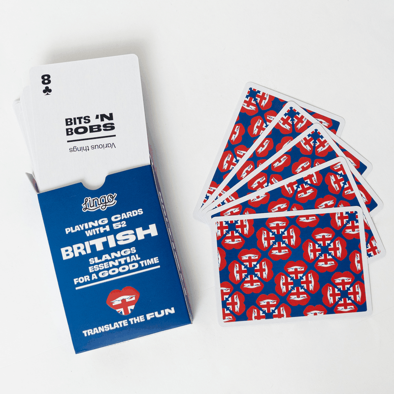 British Slang Lingo Playing Cards