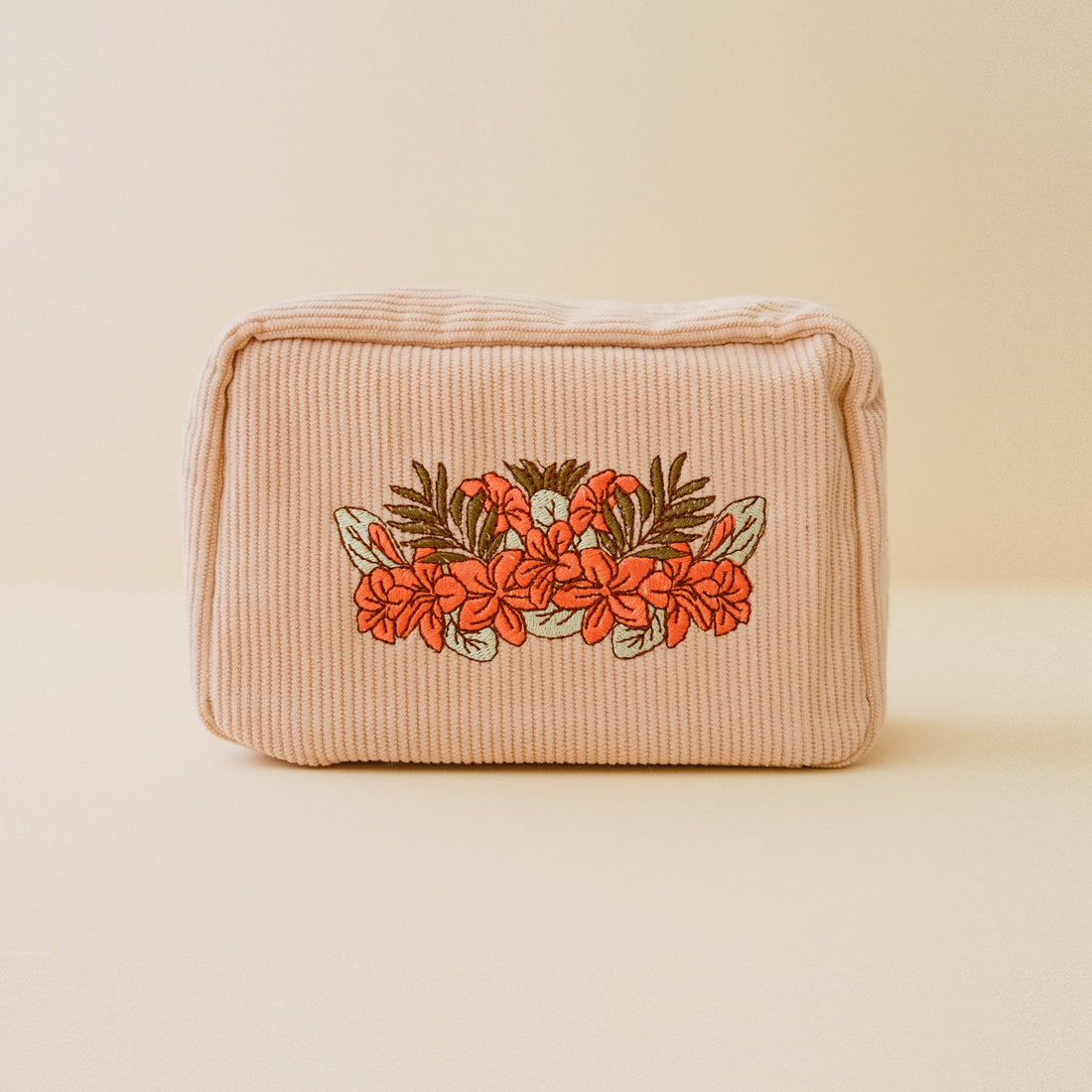 Make up Bag Corduroy White Sand