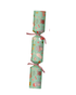 Cat Christmas Cracker with mouse toy, wicker cat ball, hat, and joke