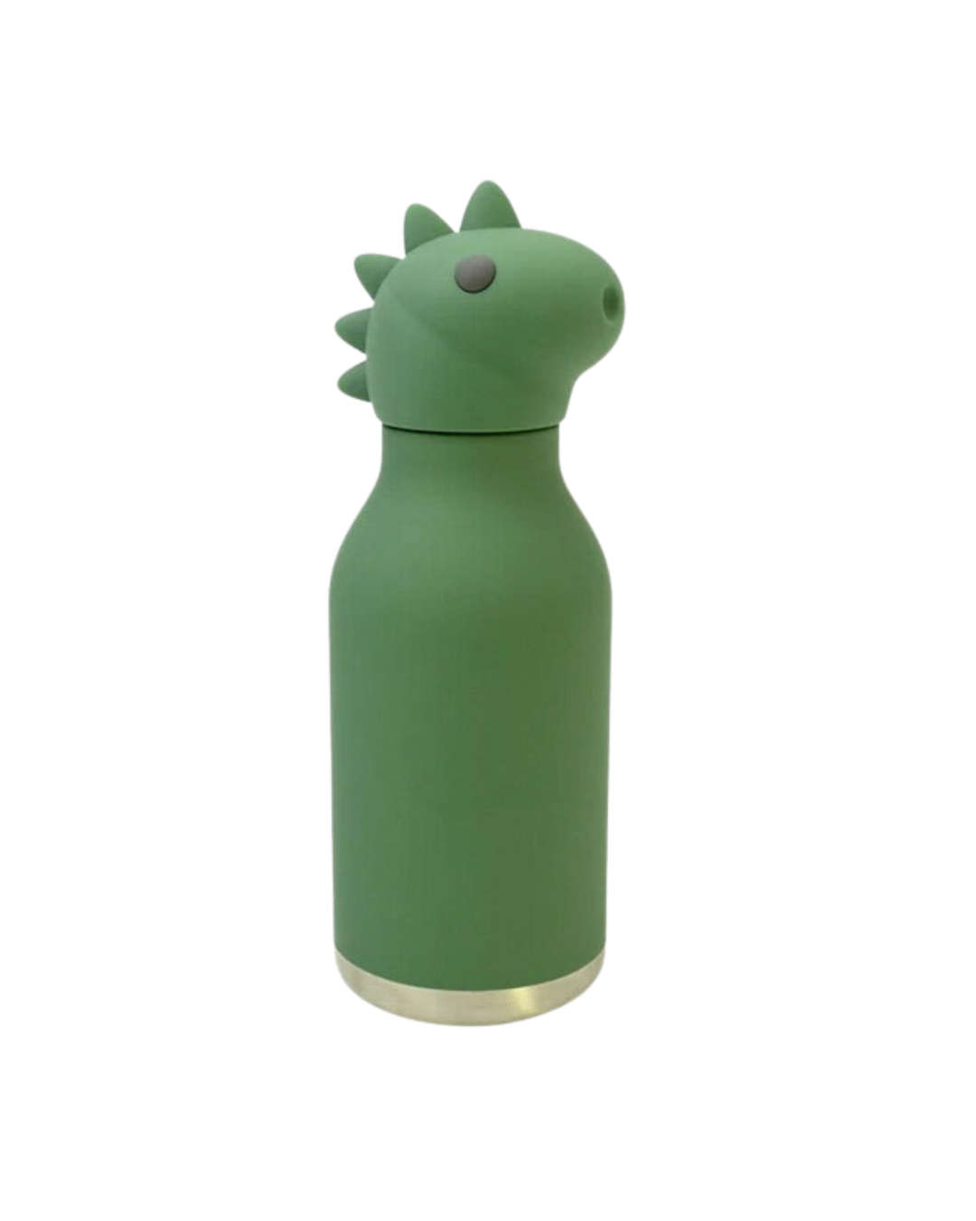 Bestie Kids Water Bottle Dinosaur design – green insulated kids bottle with fun dino character lid