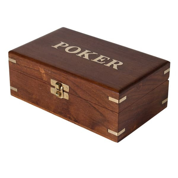 Poker Set In A Wood Box