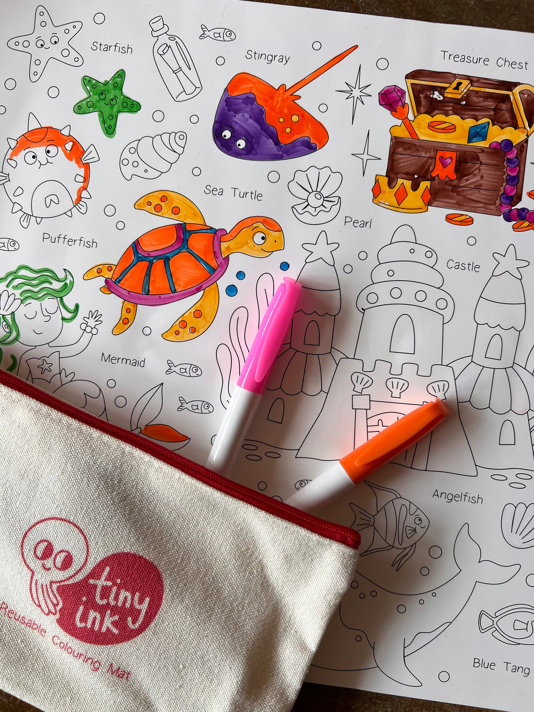 Mermaid Silicone Colouring Mat