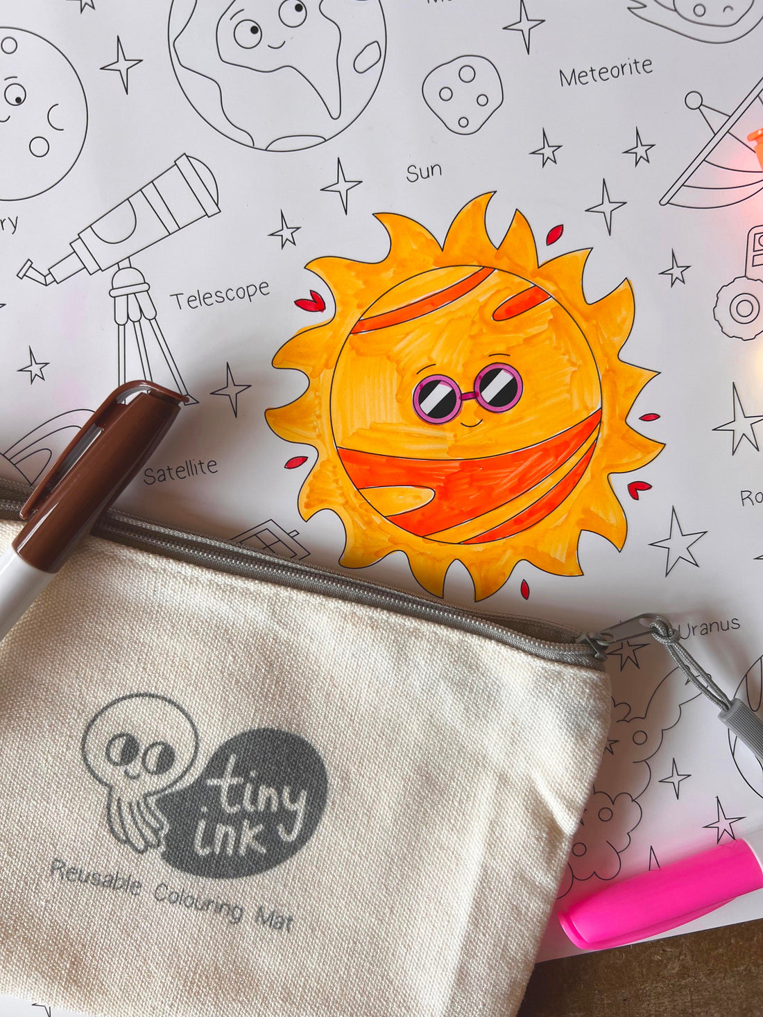 Space Silicone Colouring Mat