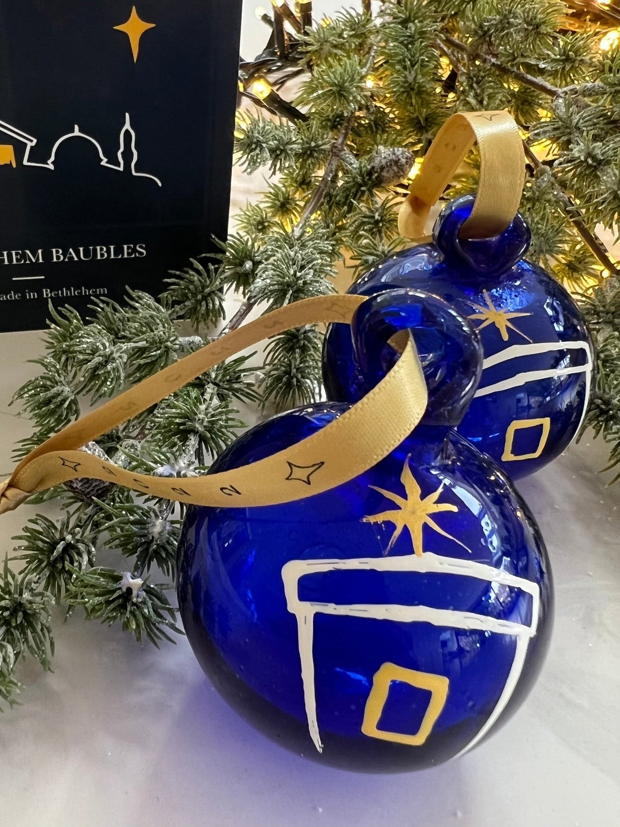 Blue Crib 2024 Glass Bauble