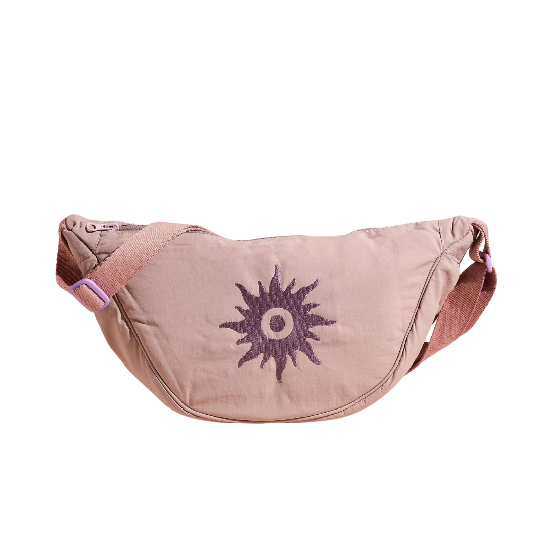 Nylon Sling Bag Lilac