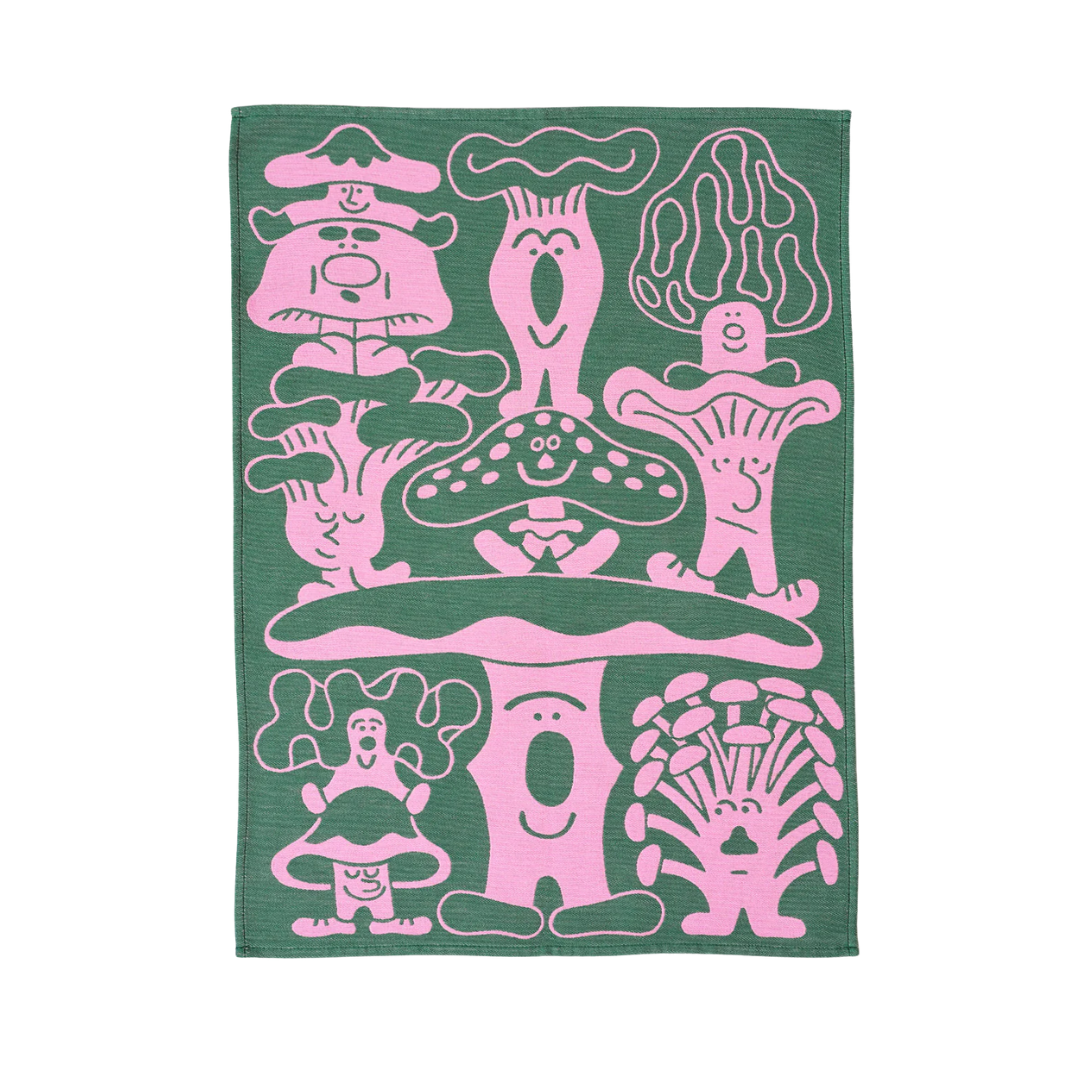 Mushrooms Tea Towel