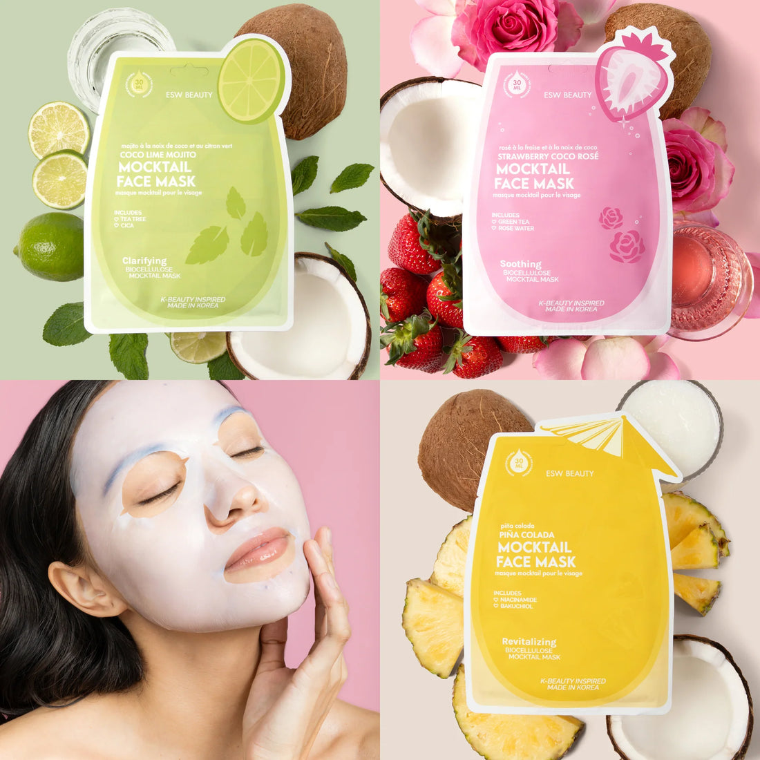 Mocktail Face Mask Set