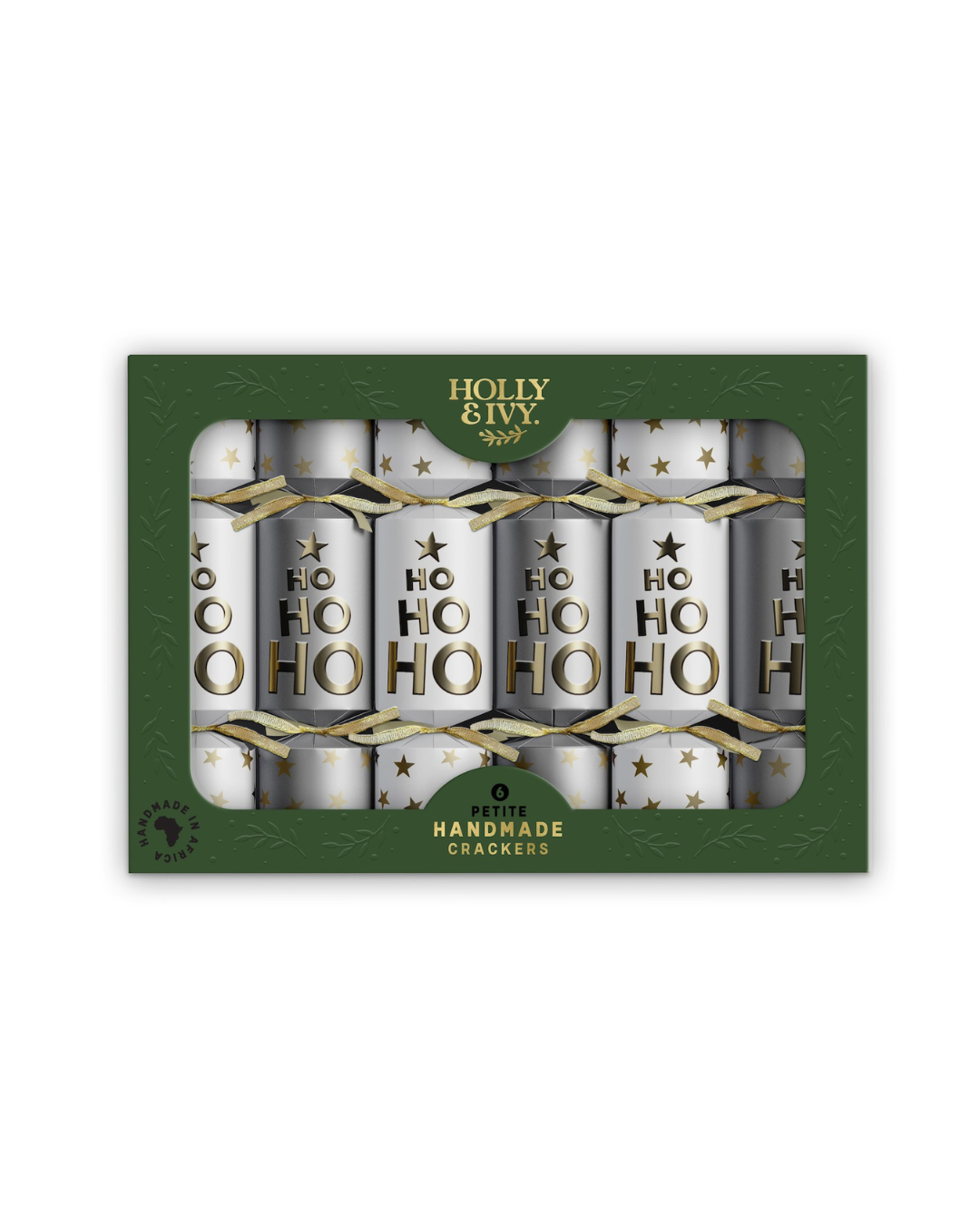 Oh Oh Oh Petite Christmas Crackers – Set of 6 with gifts, crowns, and jokes