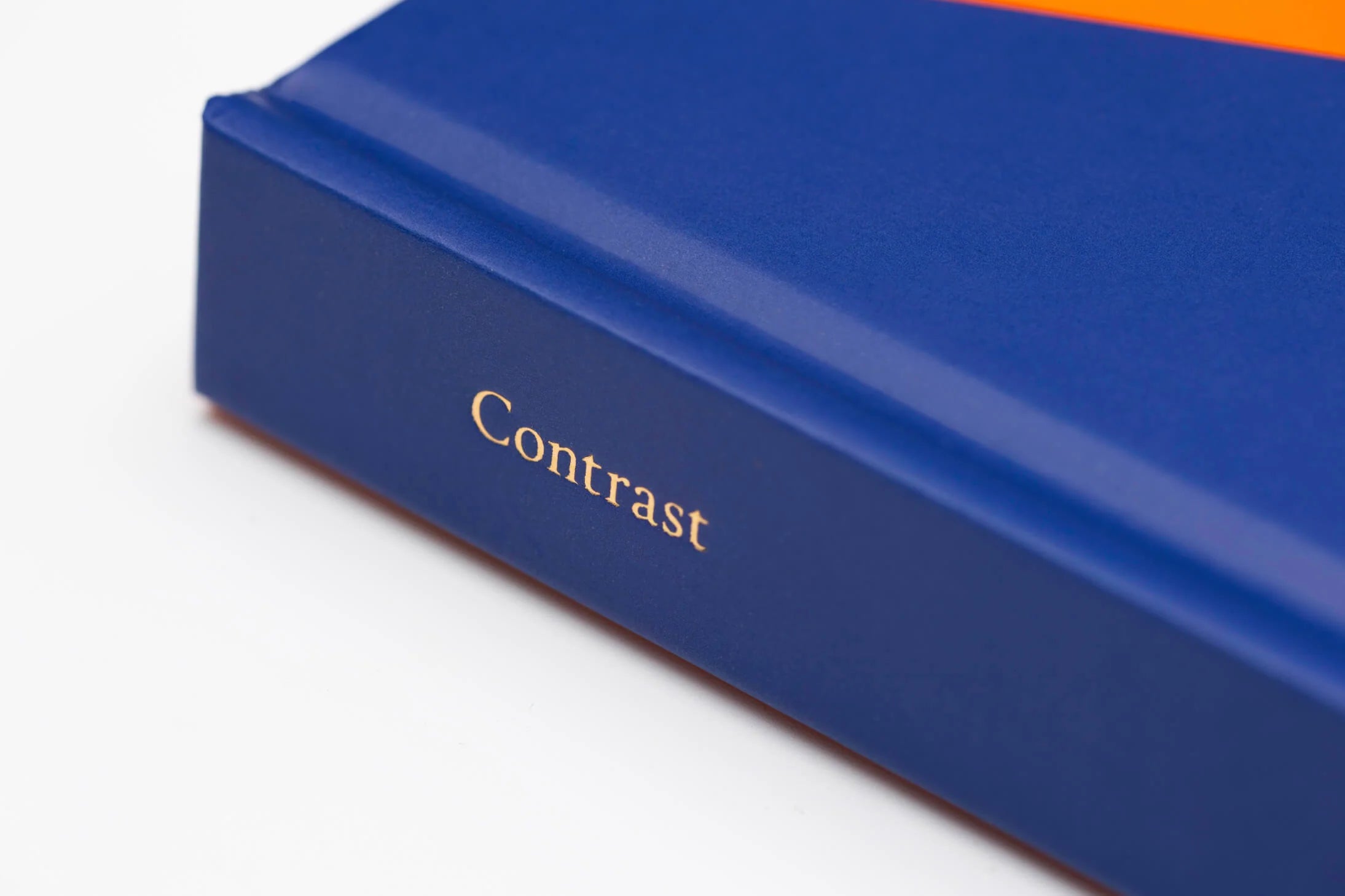 Lined Notebook A5 Contrast Navy & Orange