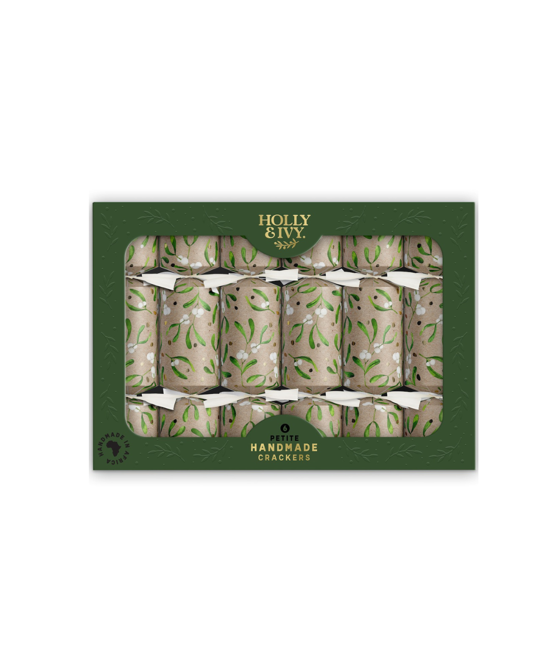 Petite Christmas Crackers Set of 6 with gifts, paper crowns, and jokes