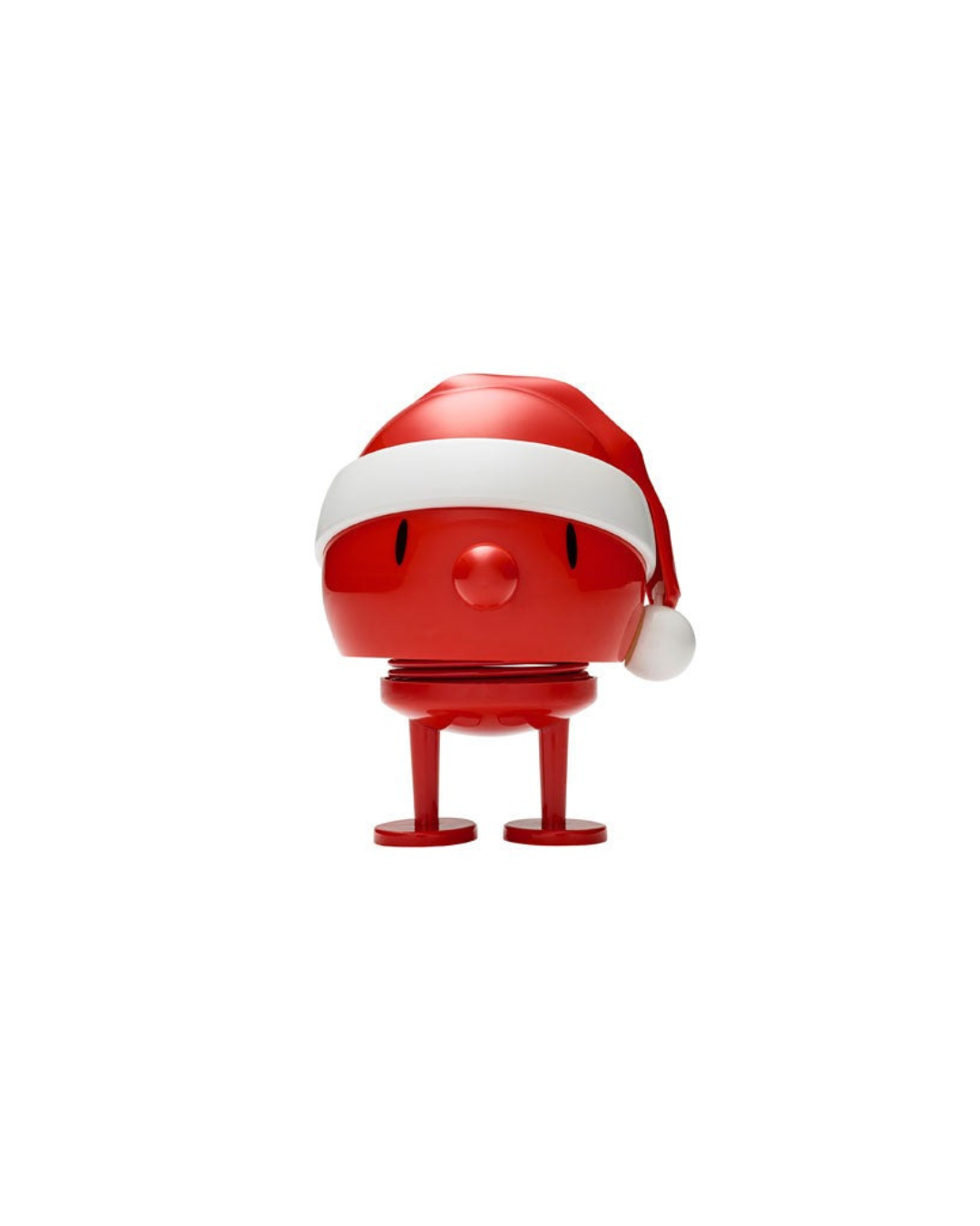 Christmas Hoptimist Bumble Red Santa design – bright red collectible Christmas decoration with bouncing Santa character