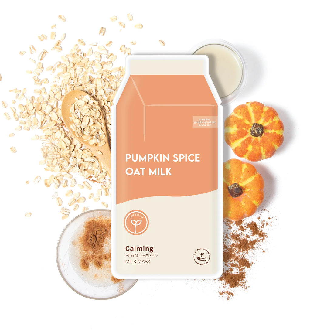 Pumpkin Spice Oat Milk Raw Juice Vegan Face Mask 25ml
