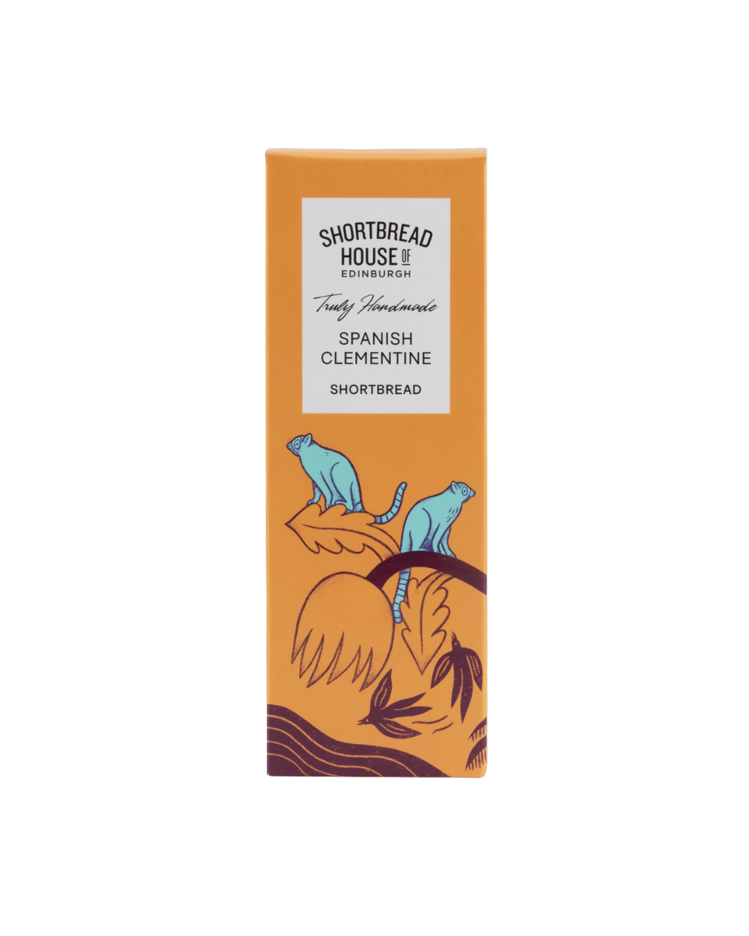 Handmade Scottish shortbread biscuits with zesty Spanish Clementine oil, buttery texture, artisan baked and vegetarian-friendly