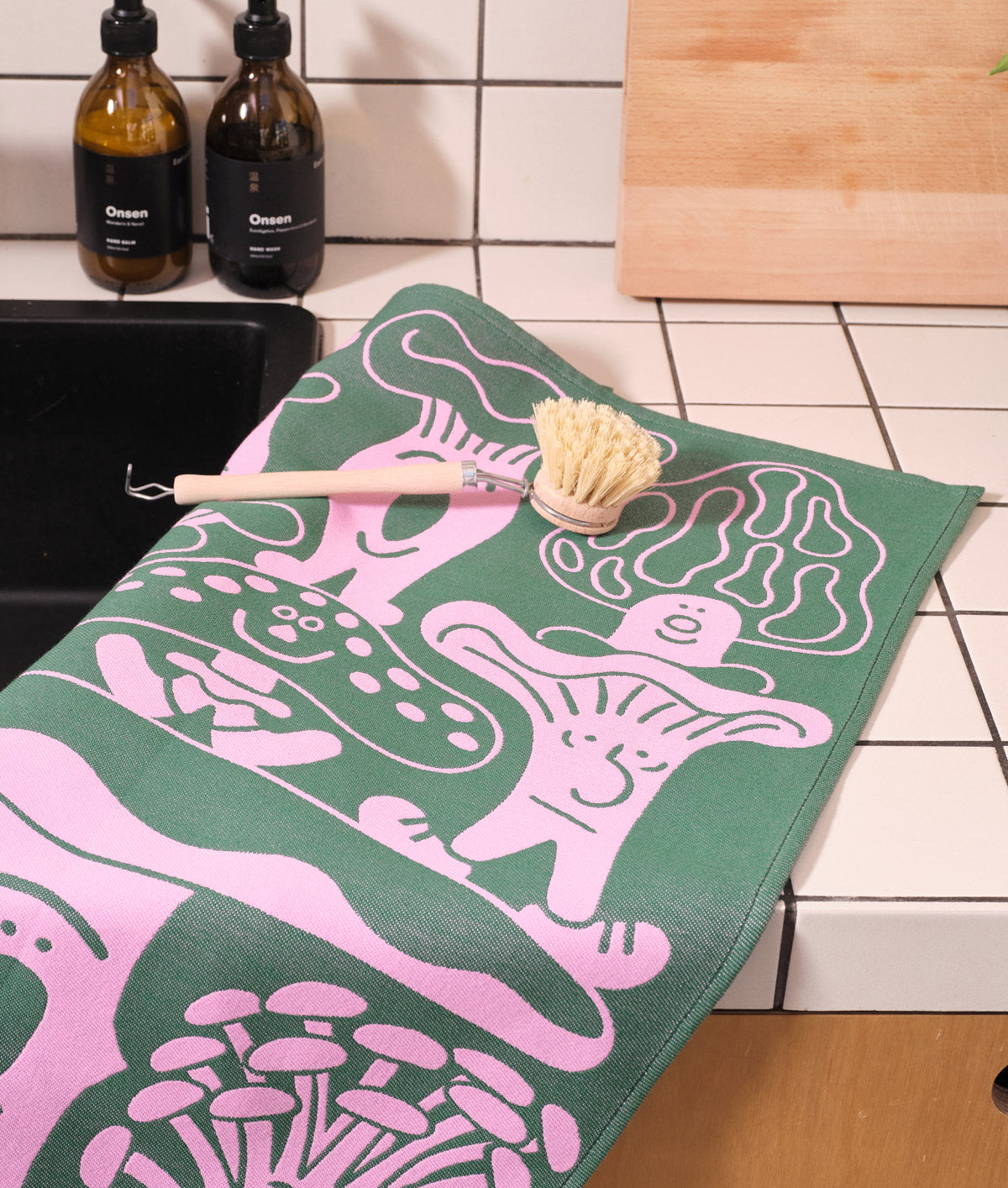 Mushrooms Tea Towel