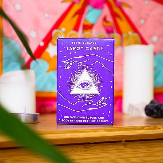 Tarot Cards Set on a mystical background