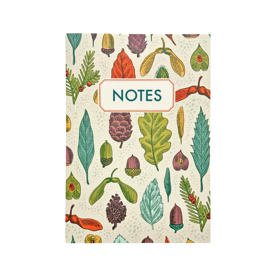 Notebook With Leaves &amp; Seeds Cover