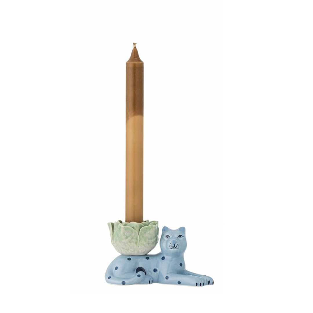 Rory Candle Holder Blue Spots Candle Holder