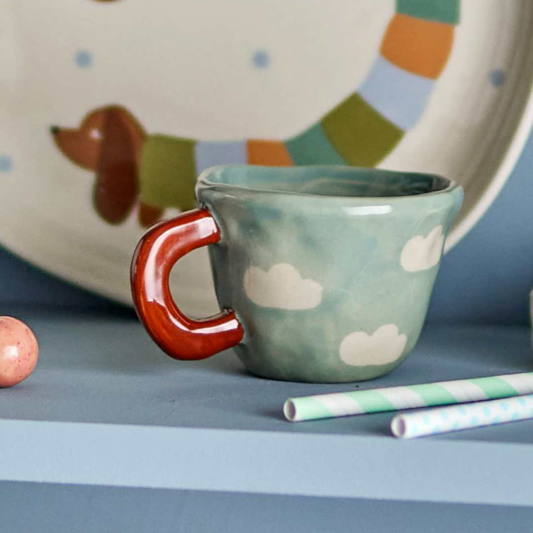 Mini Cup Blue Clouds