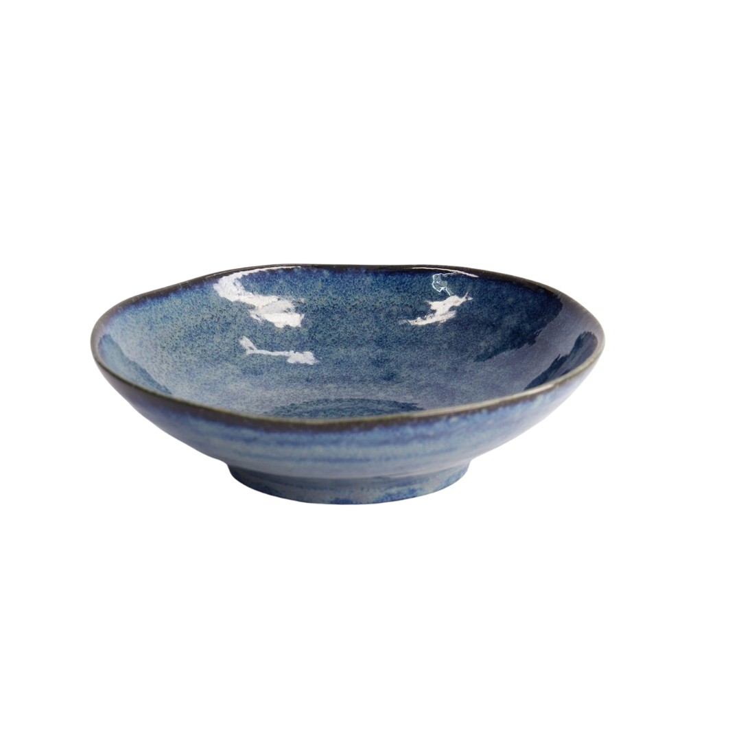 Cobalt Blue Shallow Bowl