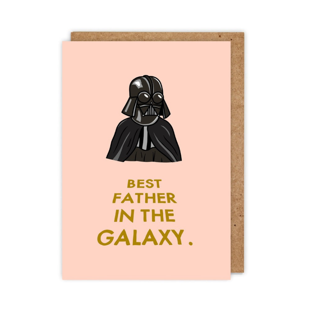 Best Father In The Galaxy Card