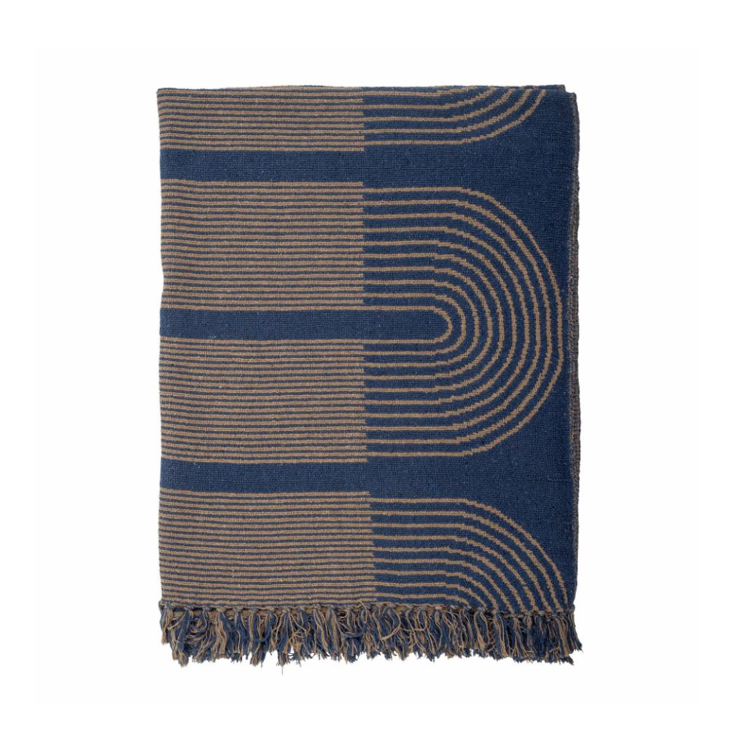 Tiffanie Throw Blue Recycled Cotton