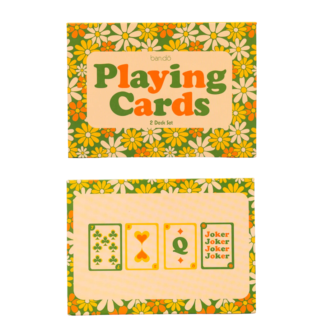 Double Deck Playing Cards Flora