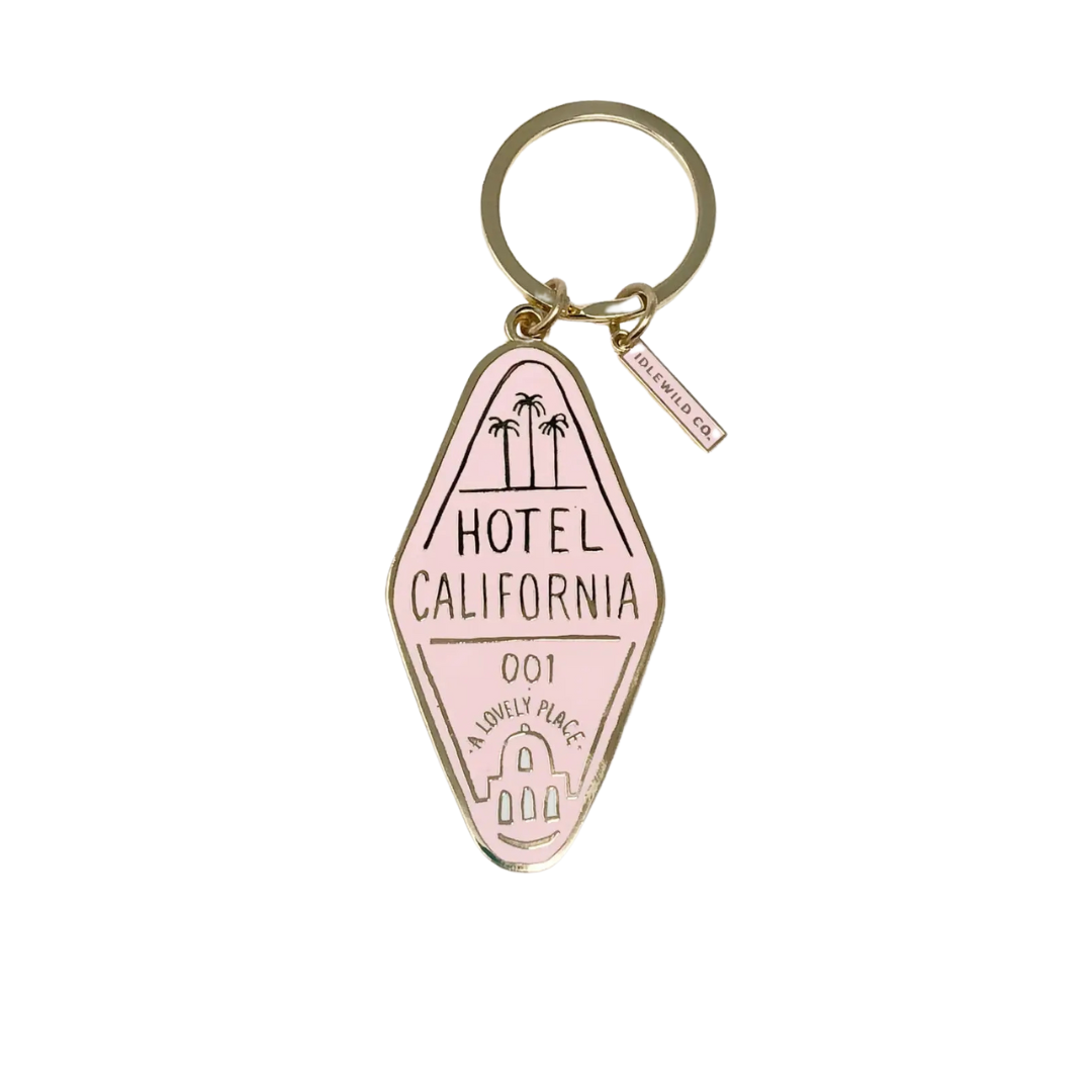 Hotel California Enamel Keychain