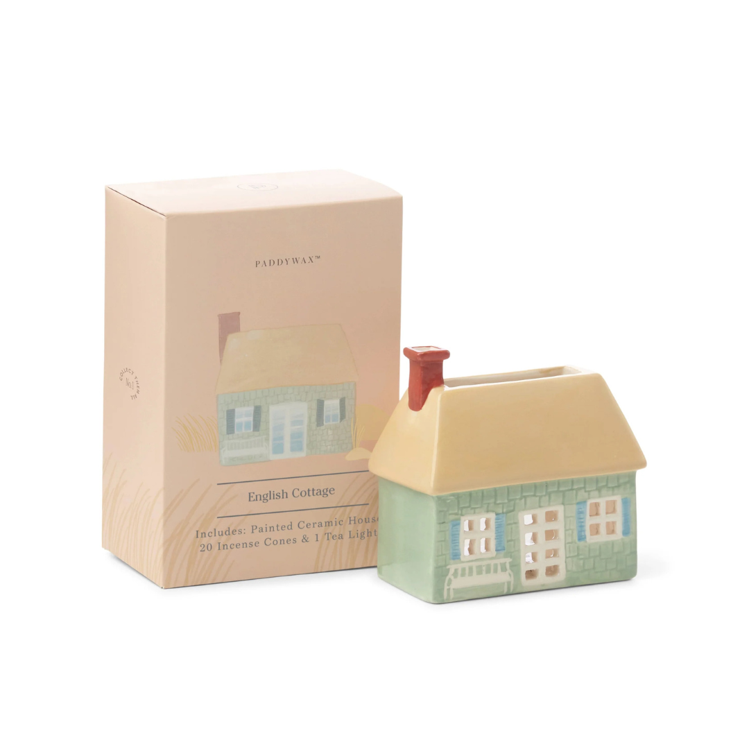 English Cottage Style Incense & Tea Light Holder