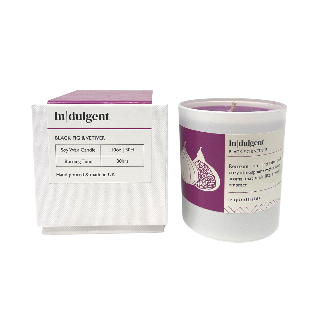 Indulgent | Black Fig & Vetiver Tinted Soy Wax Candle
