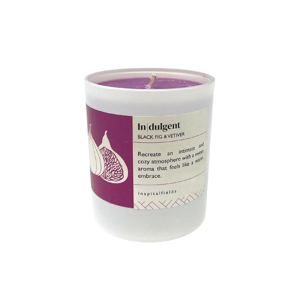 Indulgent | Black Fig &amp; Vetiver Tinted Soy Wax Candle