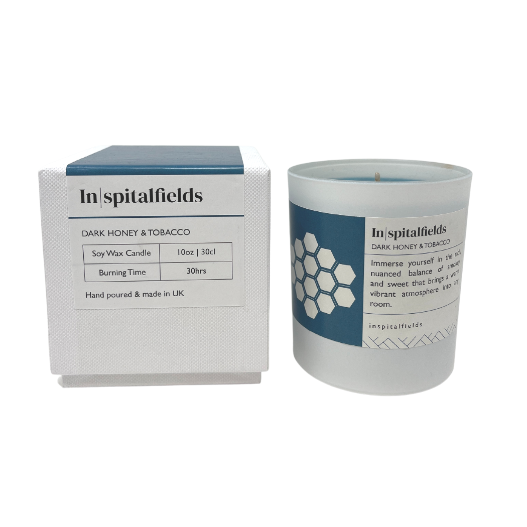 Inspitalfields | Honey & Tobacco Tinted Soy Wax Candle