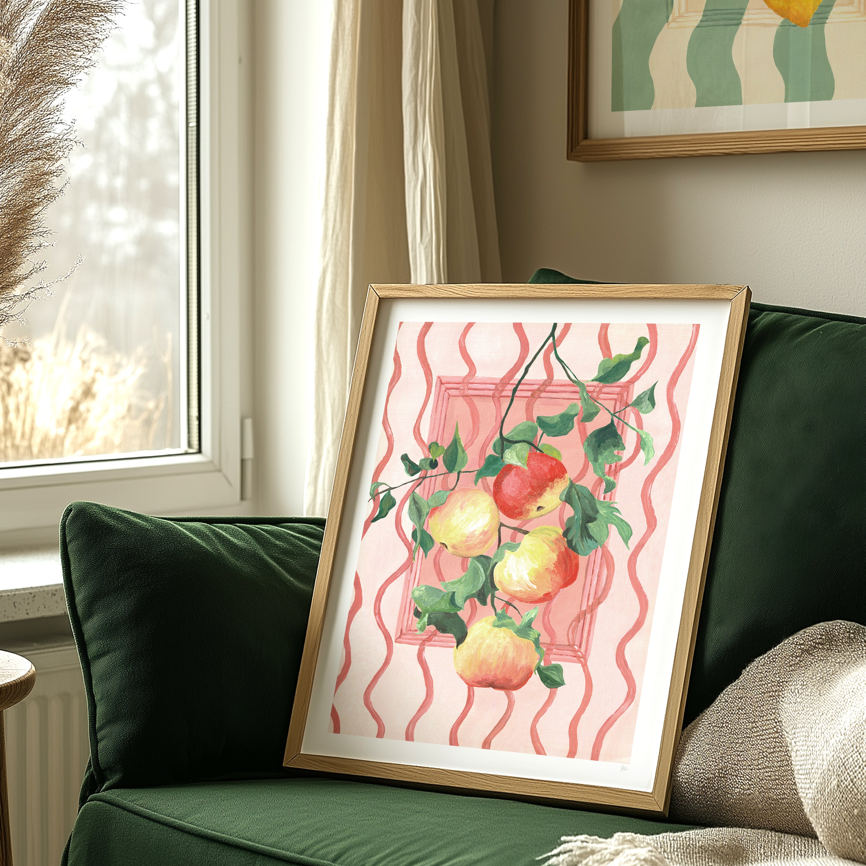 Hand Painted Apples Kitchen Print