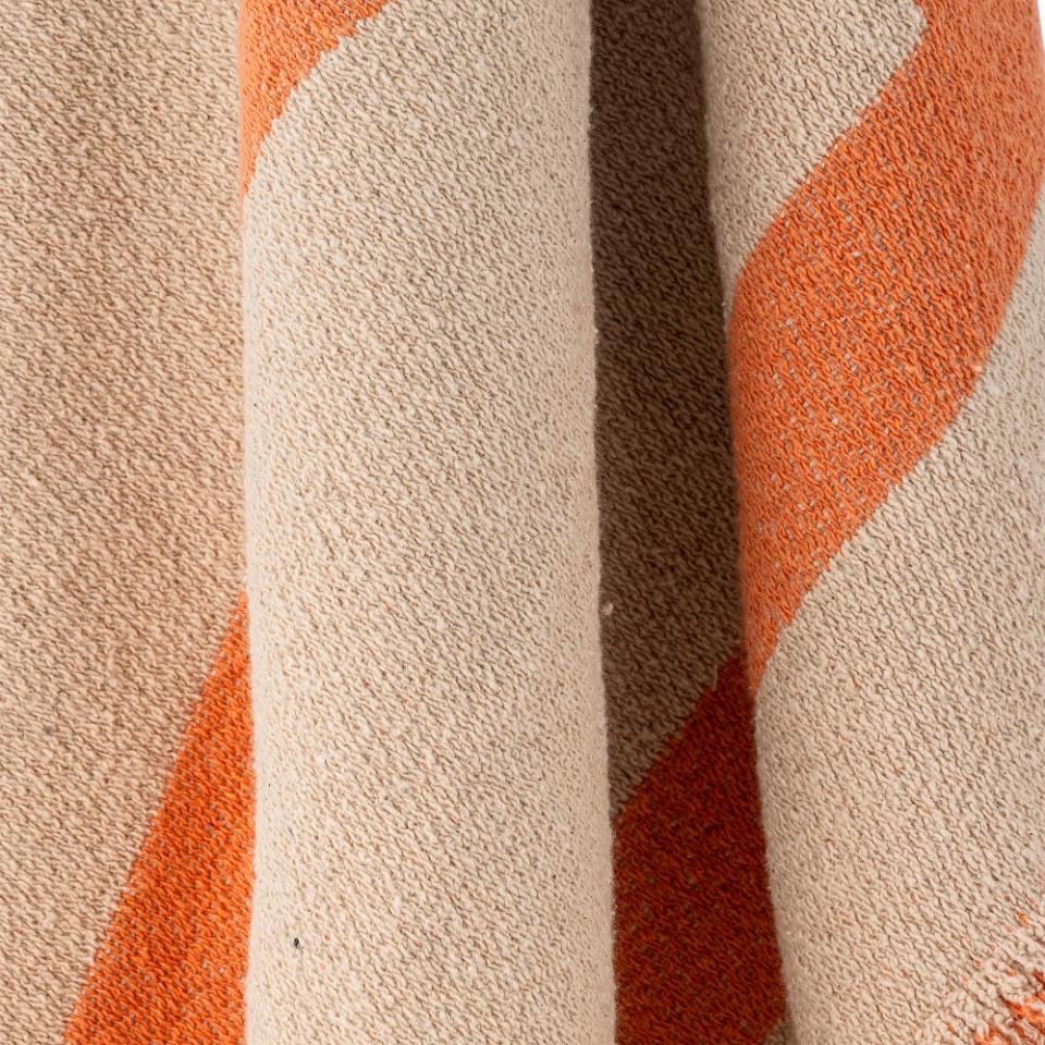 Caya Orange Throw Recycled Cotton