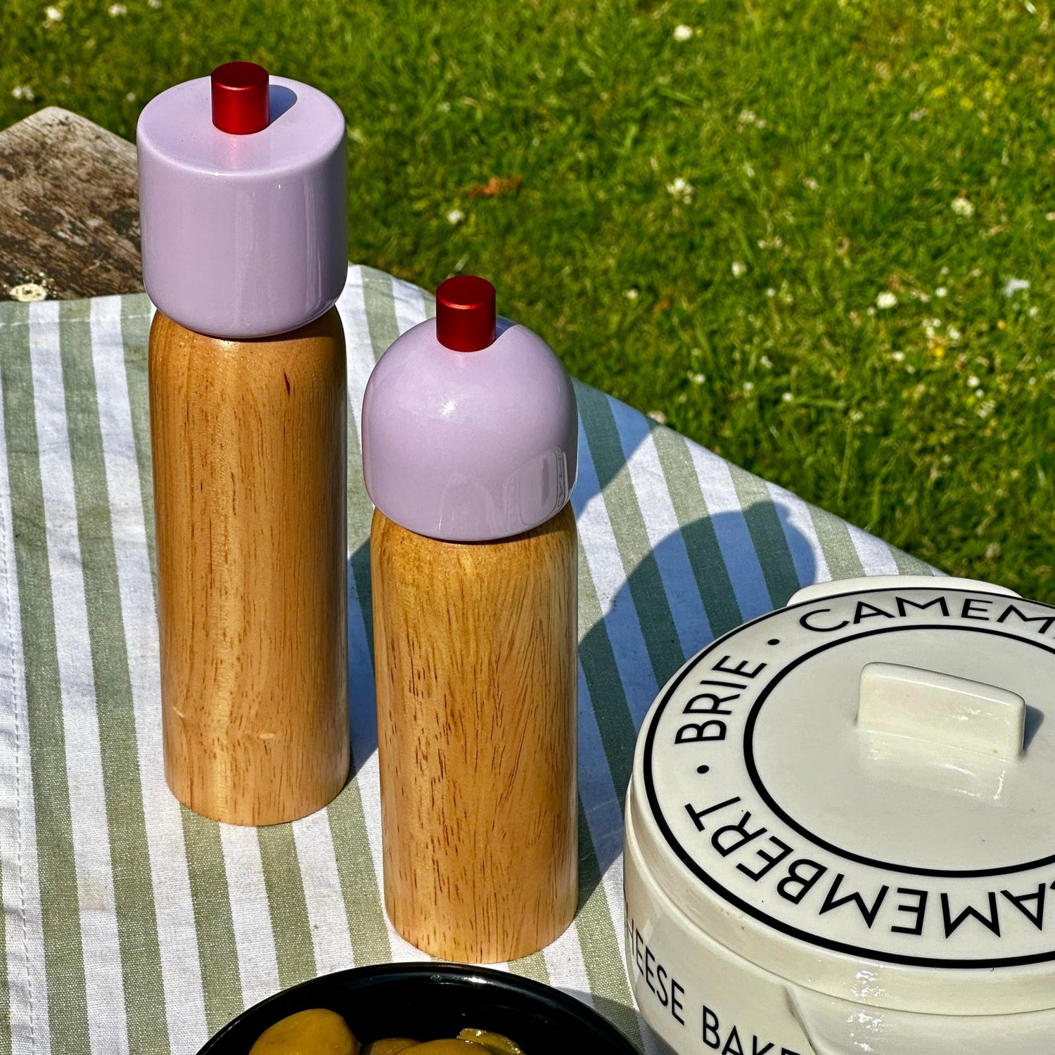 Lilac & Red Salt & Pepper Grinder