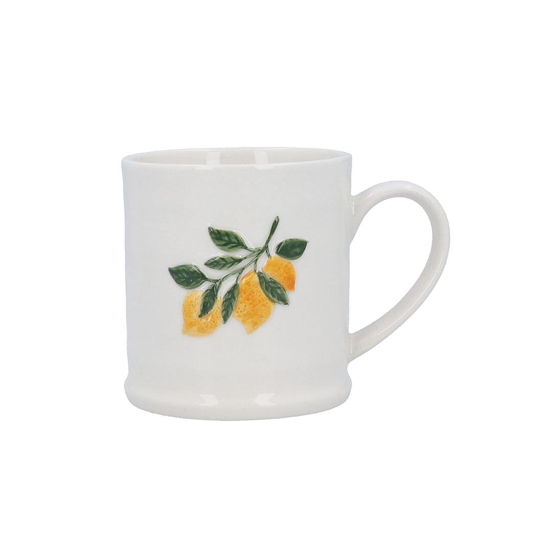 Lemon Branch Stoneware Mug