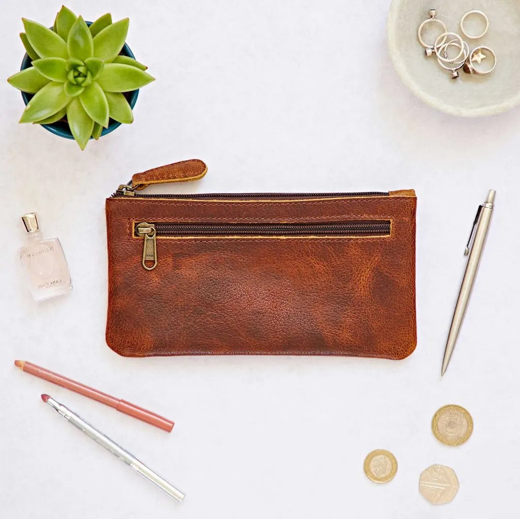 Leather Cluth Purse