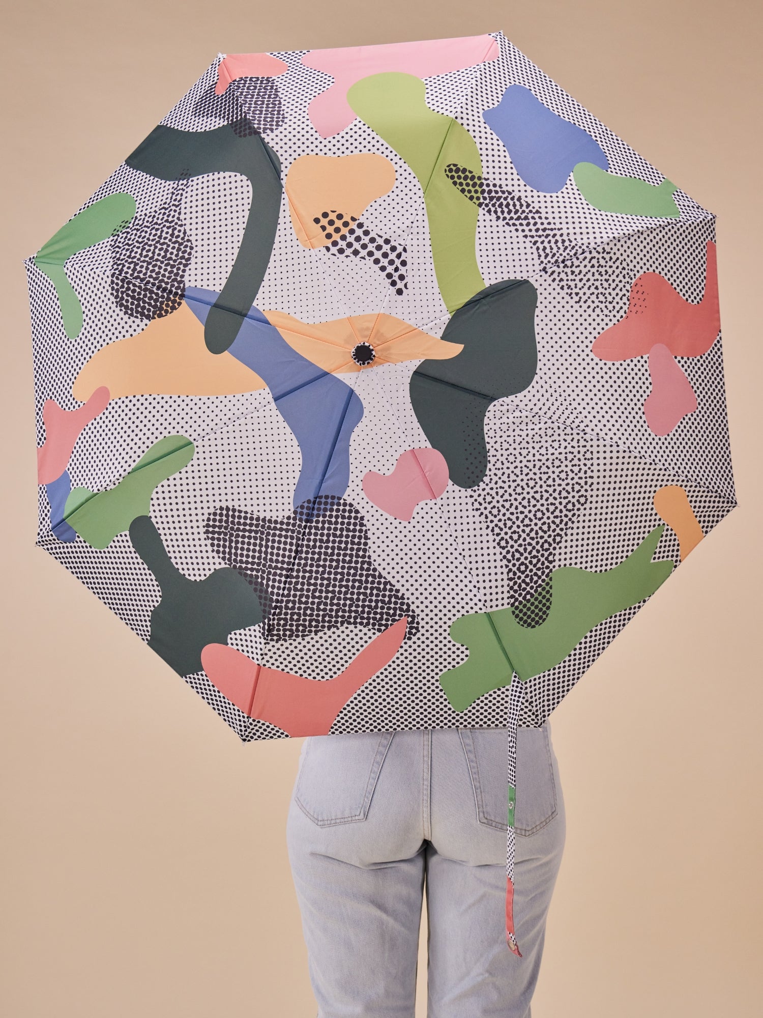 Dots Duck Compact Umbrella