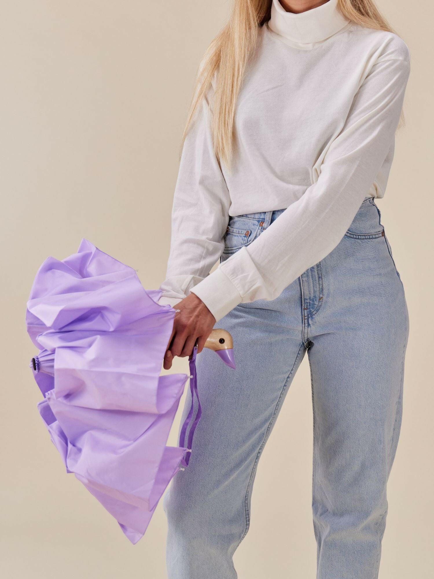 Lilac Duck Compact Umbrella